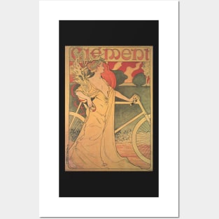 Cycles Clément - Vintage Bicycle Poster from 1900 Posters and Art